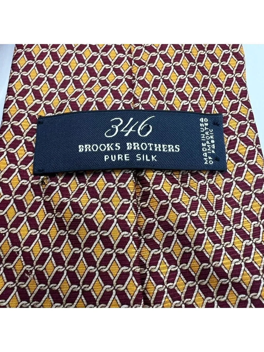 Brooks Brothers Silk Tie Gold